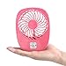 LP Mini USB Output Electric Fan Compact Easy To Carry for the Office , Home , Dorm , Study , Library , Games Room Outdoor Travel , Keep You Cool and Relaxed (Pink)