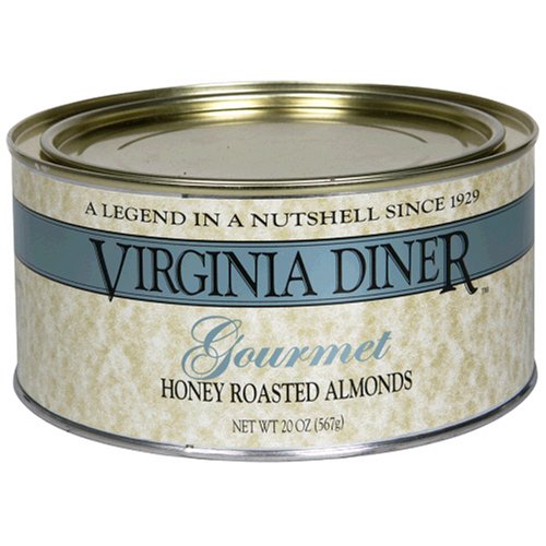 Virginia Diner Gourmet Honey Roasted Almonds, 20-Ounce Tin by Honey