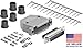CompuCablePlusUSA Best DB9 / DB15 / DB25 / DB37 Connector Kit Set Male Crimp Type With Plastic Hood+Gold Plated Pro D-Sub Male Pins+Strain Relief Grommet Best Complete Set (DB25 Crimp Type Male)