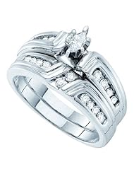 0.38CT DIAMOND BRIDAL SET