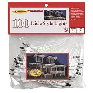 100 Mini Icicle Lights Up To 3 Sets Can Be Strung by 100