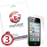myGear Products DIAMOND DiamondDust Screen Protectors for iPhone 4 / 4S (3 Pack)
