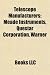 Telescope Manufacturers: Meade Instruments, Questar Corporation, Warner