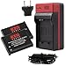 EZOPower 2 x Battery + Travel Charger with EU / Car Adapter for Panasonic DMW-BCM13E and Lumix DMC-ZS30 (TZ40) , DMC-TS5 (FT5) Digital Camera