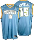 Carmelo Anthony Denver Nuggets Replica Blue Youth NBA Jersey