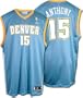 Carmelo Anthony Blue Reebok NBA Replica Denver Nuggets Youth Jersey