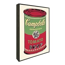 Campbell's Soup Can, 1965 Pop Art - Green/ Red (12x8")