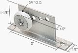 CRL 3/4 Oval Edge Nylon B.B. Sliding Shower Door Roller Assembly - Package