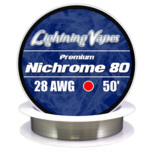Genuine Lightning Vapes 28 AWG Nichrome 80 Wire 50'