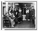 Historic Print (L): [Group of federal employees waiting for treatment at the Public H...