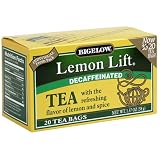 Bigelow Decaffeinated Lemon Lift Tea, 20-Count Boxes (Pack of 6)