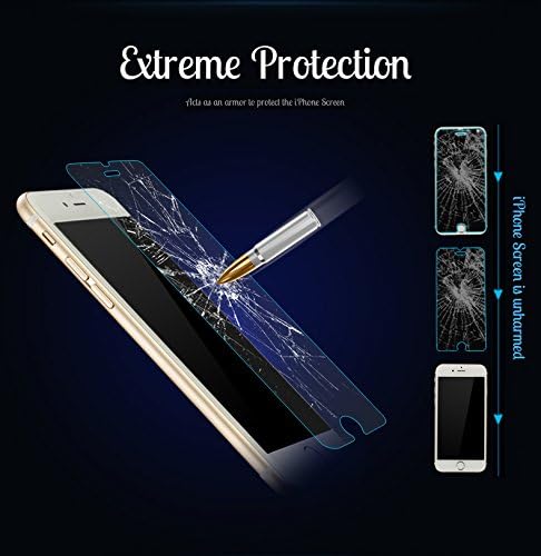 iPhone 6/6s Screen Protector, FLVX [Tempered Glass] 0.2mm Tempered Glass iPhone 6 Glass Screen Protector Works with iPhone 6/6s (iPhone 6/6s (4.7"))