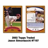 2002 Topps Traded Jason Simontacchi Rookie Card