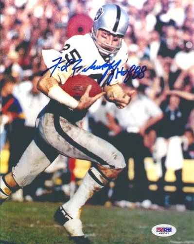 Fred Biletnikoff Autographed Oakland Raiders 8x10 Photo HOF 88 PSA/DNA