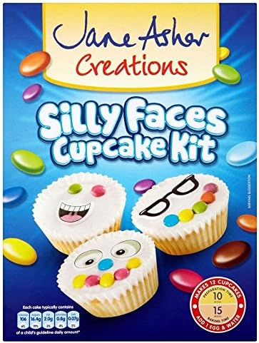 Jane Asher Creations Silly Faces Cupcake Kit (239g) - Pack of 2