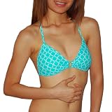 Body Glove Womens Printed Beauty Soft Padded Wireless Bra / Surf & Swim Bikini Top - Quick Dry