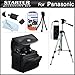 Starter Accessories Kit For The Panasonic Lumix DMC-LZ20, DMC-LZ20K, DMC-LZ20R, DMC-LZ30, DMC-LZ30K Digital Camera Includes Deluxe Carrying Case + 50 Tripod With Case + USB 2.0 Card Reader + LCD Screen Protectors + Mini TableTop Tripod + MicroFiber Cloth