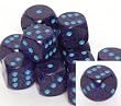 Speckled 16mm d6 Cobalt Pipped Dice