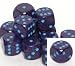 Speckled 16mm d6 Cobalt Pipped Dice