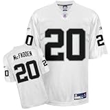 Reebok Oakland Raiders Darren McFadden Replica White Jersey Medium