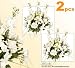 TWO 24" Delphinium, Lilac, Daisy, Tiger Lily Mixed Artificial Flower Arrangement
