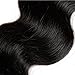 Queen Plus Hair 7A Brazilian Virgin Hair, Lace Frontal Closure (13*4 ) with 3 Bundles ,Body Weave Natural Color Weft, Shedding&Tangle Free
