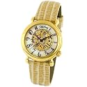 Stuhrling Original Ladies Lifestyle 'Wall Street' Gold-Tone Skeleton Automatic Watch #108.1235S7