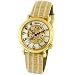 Stuhrling Original Ladies Lifestyle 'Wall Street' Gold-Tone Skeleton Automatic Watch #108.1235S7