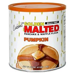 Golden Malted Pancake & Waffle Flour, Pumpkin, 33-Ounce Cans (Pack of 3)