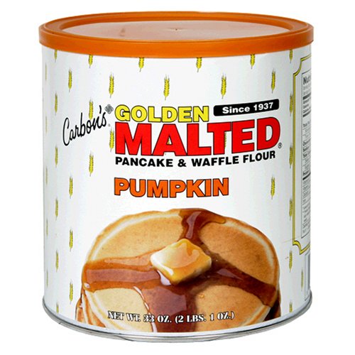 Golden Malted Pancake & Waffle Flour, Pumpkin, 33-Ounce Cans (Pack of 3) by Golden Malted