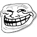 Troll Face Meme Face Small Bumper Sticker Decal