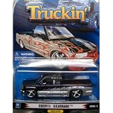 1 Badd Ride Truckin Purple and Silver Chevy Silverado 1:64 Scale Die Cast Truck Car by Truckin