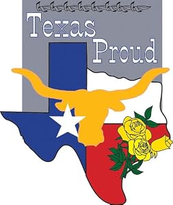 Texas Proud Garden Size Applique Flag