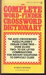 The Complete Word Finder Crossword Dictionary