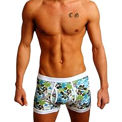 Men's New Hot Body Print Boxer Underwear Platinum Sport
