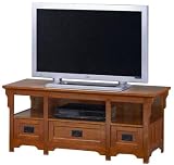 Crftmn 3drwr Wide-screem Tv St 22hx53w Dark Oak