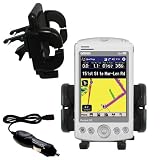 Garmin iQue M5 Auto Vent Holder with Car Charger - Uses Gomadic TipExchange