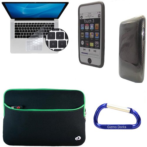 External hard drive:Gizmo Dorks Buy a Mac for College Combo (Green Trim / Black) for MacBook Pro 13 Inch