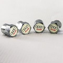 Latest Audi White Logo Wheel Tyre Valve Dust caps / Ventilkappen Metall Wei�es f�r Audi A3 A4 A5 A6 A8 S3 S4 S5 S6 S8 RS4 RS6 Q5 Q7 TT NEU