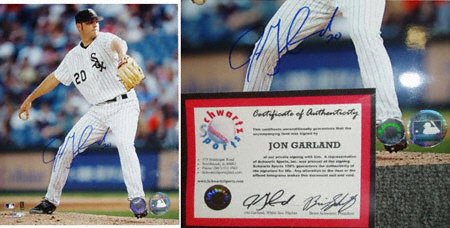 Jon Garland Chicago White Sox - Pitching - 8x10 Autographed Photograph
