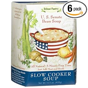 Delicae Pantry U. S. Senate Bean Slow Cooker Soup 15.5-Ounce Boxes (Pack of 6)