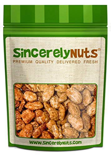 Sincerely Nuts Butter Toffee Pecans Whole - Three (3) Lb. Bag - Amazingly Appetizing - Fresh & Crunchy - Filled With Healthy Nutrients