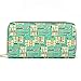 Badiya Women's Floral Canvas Clutch Wallet Cell Phone Zipper Around Long Purse