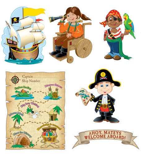 Ahoy, Mateys, Welcome Aboard! Bulletin Board Set (Bulletin Board Sets)