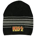 KISS grey beanie Biodomes ribbed knit
