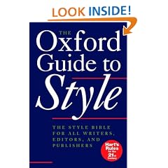 The Oxford Guide to Style (Language Reference)