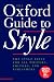 The Oxford Guide to Style (Language Reference)