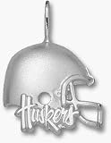 Nebraska Cornhuskers Huskers Helmet Pendant - Sterling Silver Jewelry