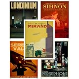Serenity 5-Piece Blue Sun Travel Poster Set Series 1 ~ Quantum Mechanix
