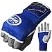 Inner Gloves Boxing Fist Padded Hand Wrap MMA Fist Pad by Farabi (Blue, S/M)
